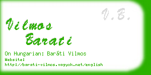 vilmos barati business card